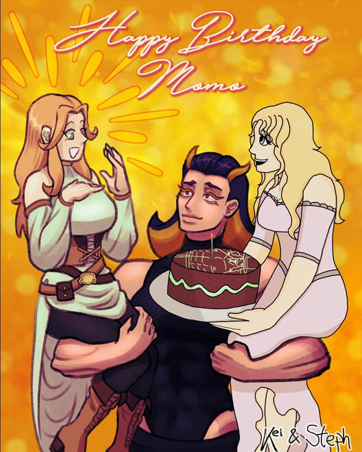 Commission from my friend Keigora celebrating my 10 years of my OP love